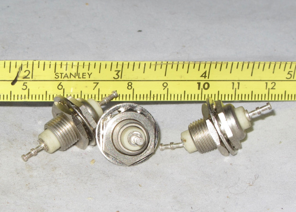 CERAMIC, METAL THREADED BODY, BULKHEAD FEEDTRHOUGHS,