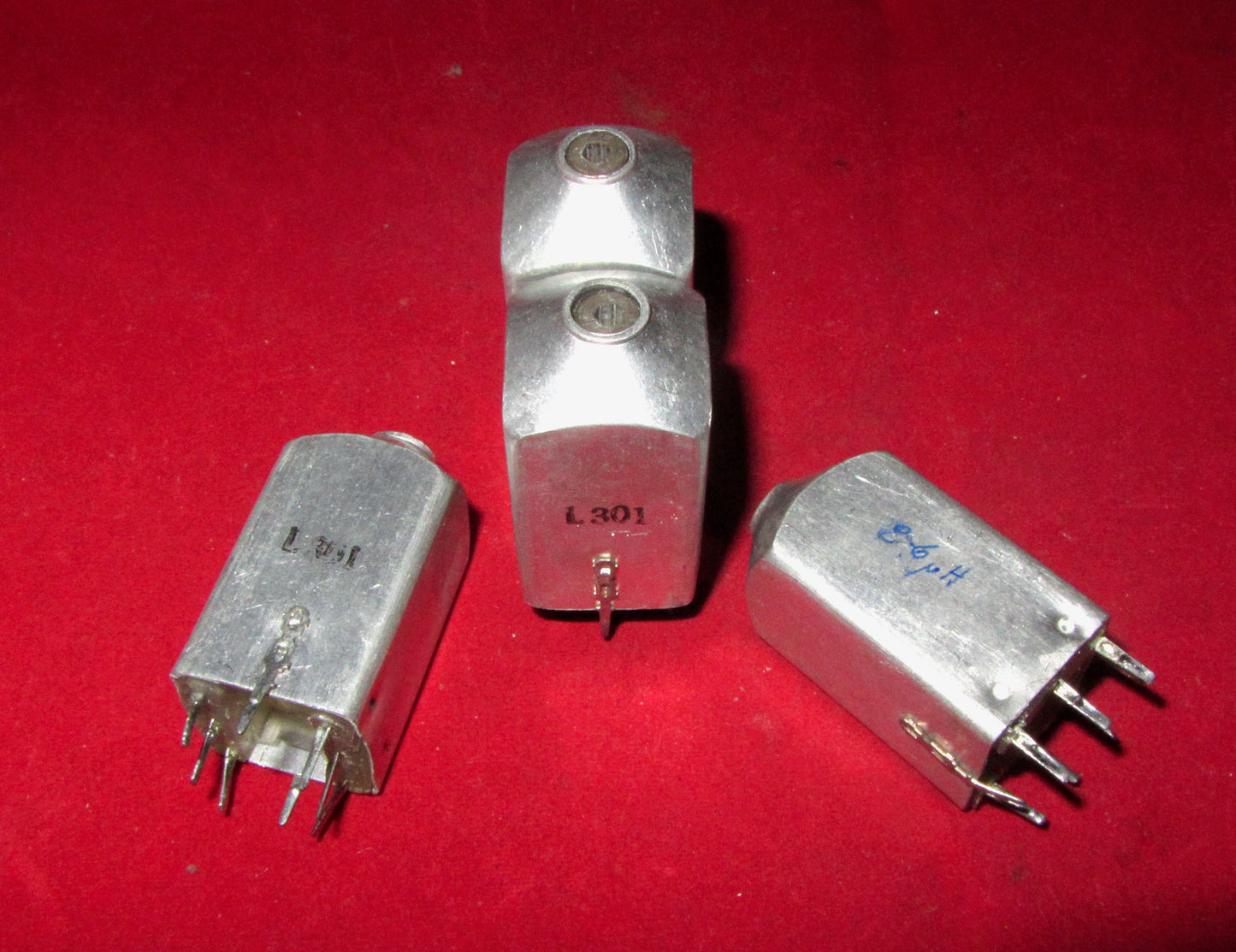 Vintage, Tunable RF Coils, Marked L301, 8.6 uH,