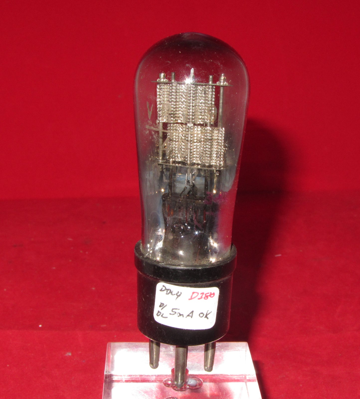 DDL4, COSSOR, GLOBE ENVELOPE, MESH ANODE, 2D4A, A20B, CV1119, D41, V914, VR119