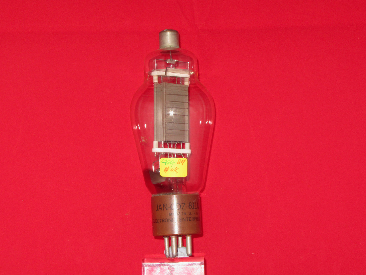 811A, ELECTRONIC ENTERPRISES, RIBBED GREY ANODE, 1964 MANUFACTURE