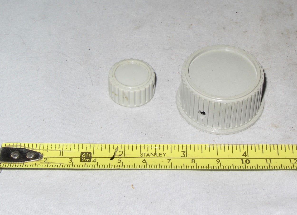 GREY KNOB, KW ELECTRONICS, 20mm DIA, 6mm SHAFT