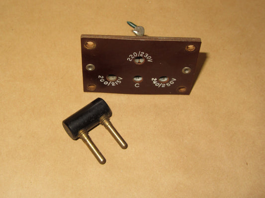 BELLING, PAXOLIN, VOLTAGE SELECTOR PANEL, FOR MULTITAPPED PRIMARY TRANSFORMERS