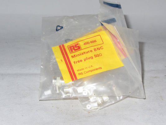 Connector, coaxial, Miniature BNC, free plug, 50 Ohm, RS 455-696