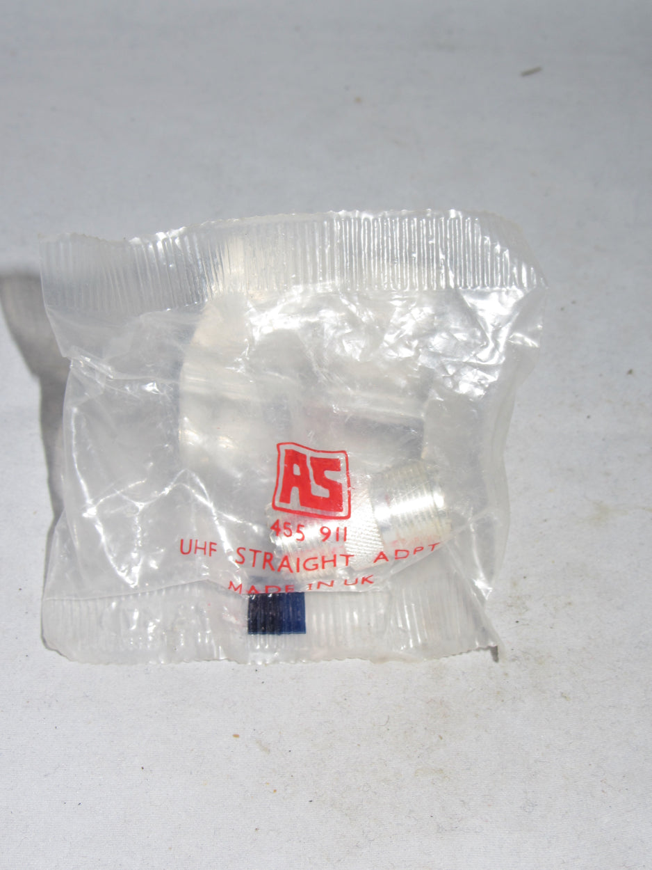 UHF STRAIGHT ADAPTOR, RS, 455-911, NEUTRAL