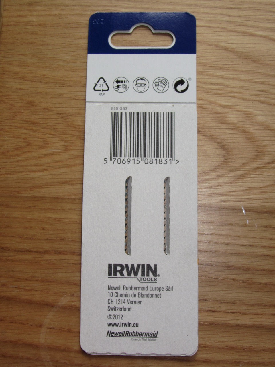 Irwin ,HCS Jig Saw Blades, Wood cutting, 8 TPI ,Bosch ,T111C ,Wood 4 to 50mm, PACK OF 2X