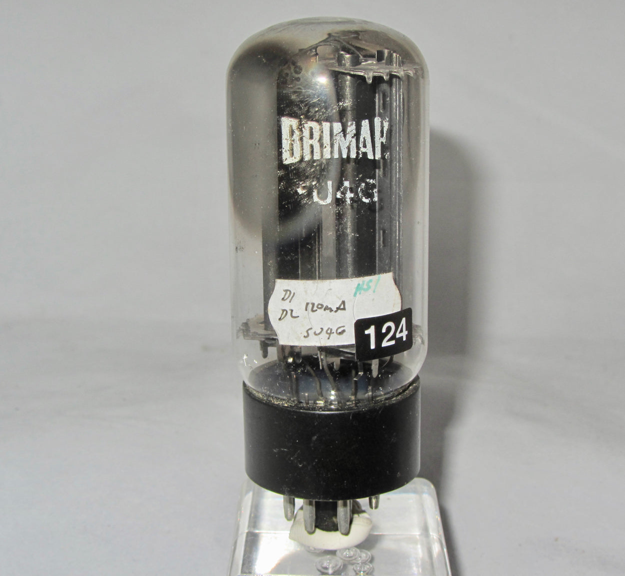 5U4GB, BRIMAR, SMOOTH CHARCOAL ANODE, CENTRAL RIB 5U4