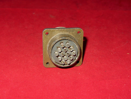 CANNON, ITT, CA-COM INDUSTRIAL CONNECTOR, 14 PIN, CA2020-27P, NOS