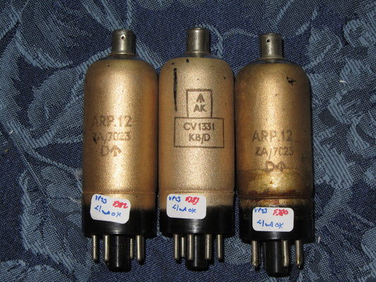 ARP12, MULLARD, MITCHAM, GOLD TROPICALISED ZA7023, VP23,  CV1331 FOR R102, R109, WS18, WS22, WS38,