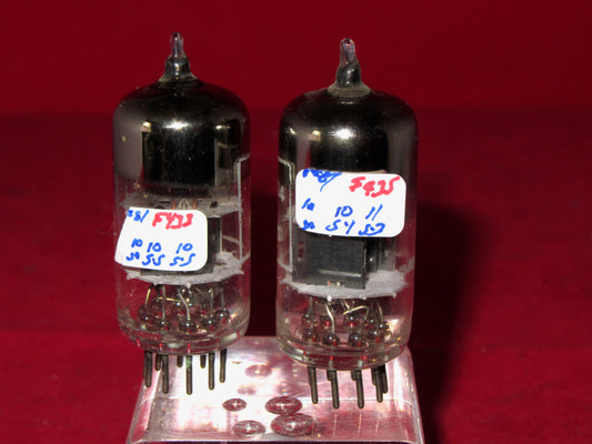 CV4024, BRIMAR, MIL SPEC ECC81, MATCHED PAIR , MAY 1967 ROCHESTER MANUFACTURE