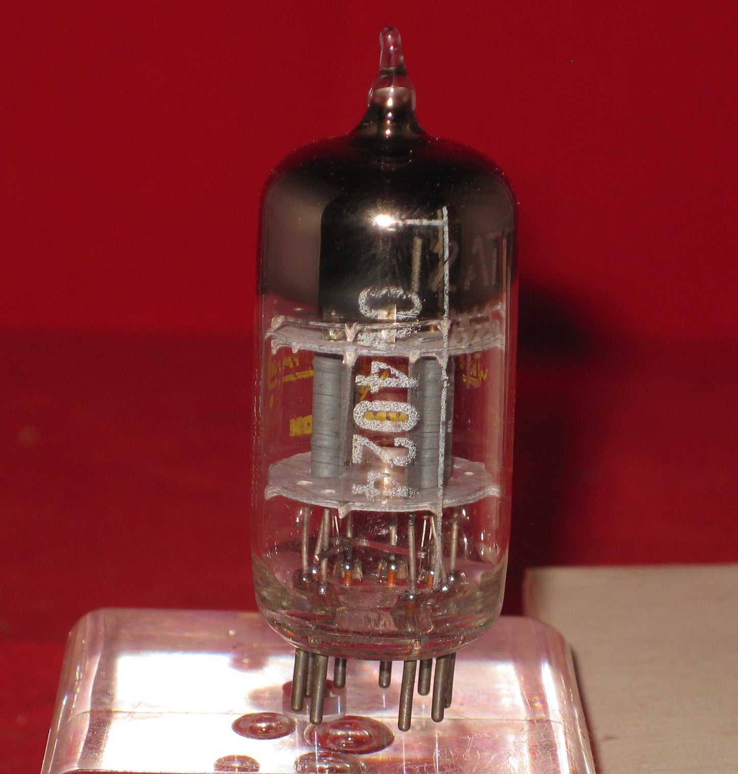 12AT7WA, Heintz & Kaufman, Gammatron, ECC81, USA 1973 production,