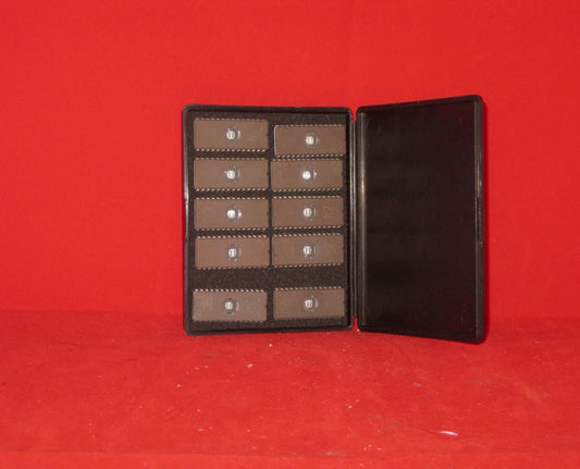 Conductive Carbon, Polypropylene ESD Box, 111 x 86 x 17mm c/w 10x  Advanced Microsystems, , AM27C64_150DC, EPROM UV Eraseable DIP 28 pin,