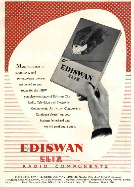 CLIX EDISWAN ,CERAMIC TOP CAP, TOPCAP, NOS, 6MM DIA CLIP