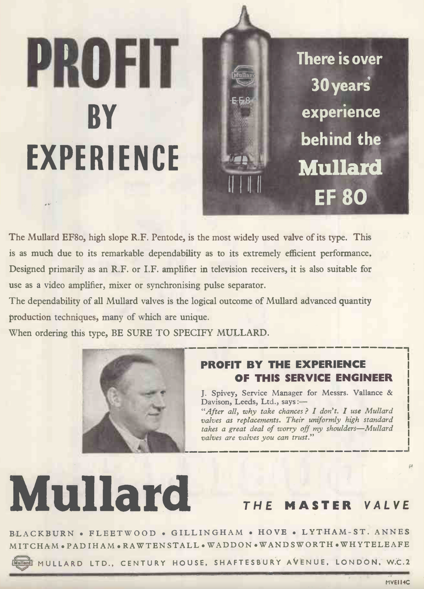 EF80, MULLARD, NEW BOXED, CV1376, 6BX6, 64SPT 6BX6, 8D6 , Z152, Z719