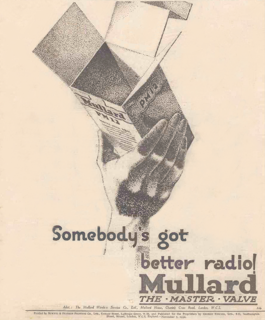 PM2, MULLARD, GLOBE ENVELOPE