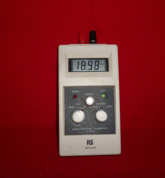 RS, Direct Current Calibrator, 0 - 20mA, 203-293,