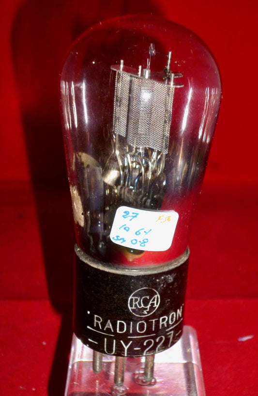 UY-227, RCA, Radiotron, Globe, UY227, MESH ANODE, Mesh Plate, 27,