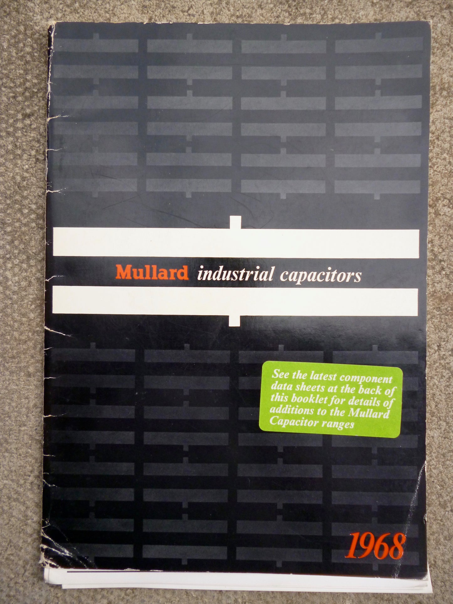MULLARD, INDUSTRIAL CAPACITORS, CATALOGUE, 1968, INCLUDING ,C280, TROPICAL FISH, & ,C296, MUSTARD CAPS,