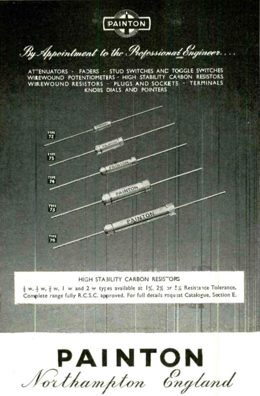 Assorted values Welwyn & Painton Panclimatic Resistor, C22 Series as used in AVO meter & AVO VCM - MULLARD MAGIC - 2