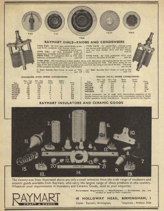RAYMART, RIBBED CONICAL INSULATING PILLARS, 40mm HEIGHT , 33mm DIA