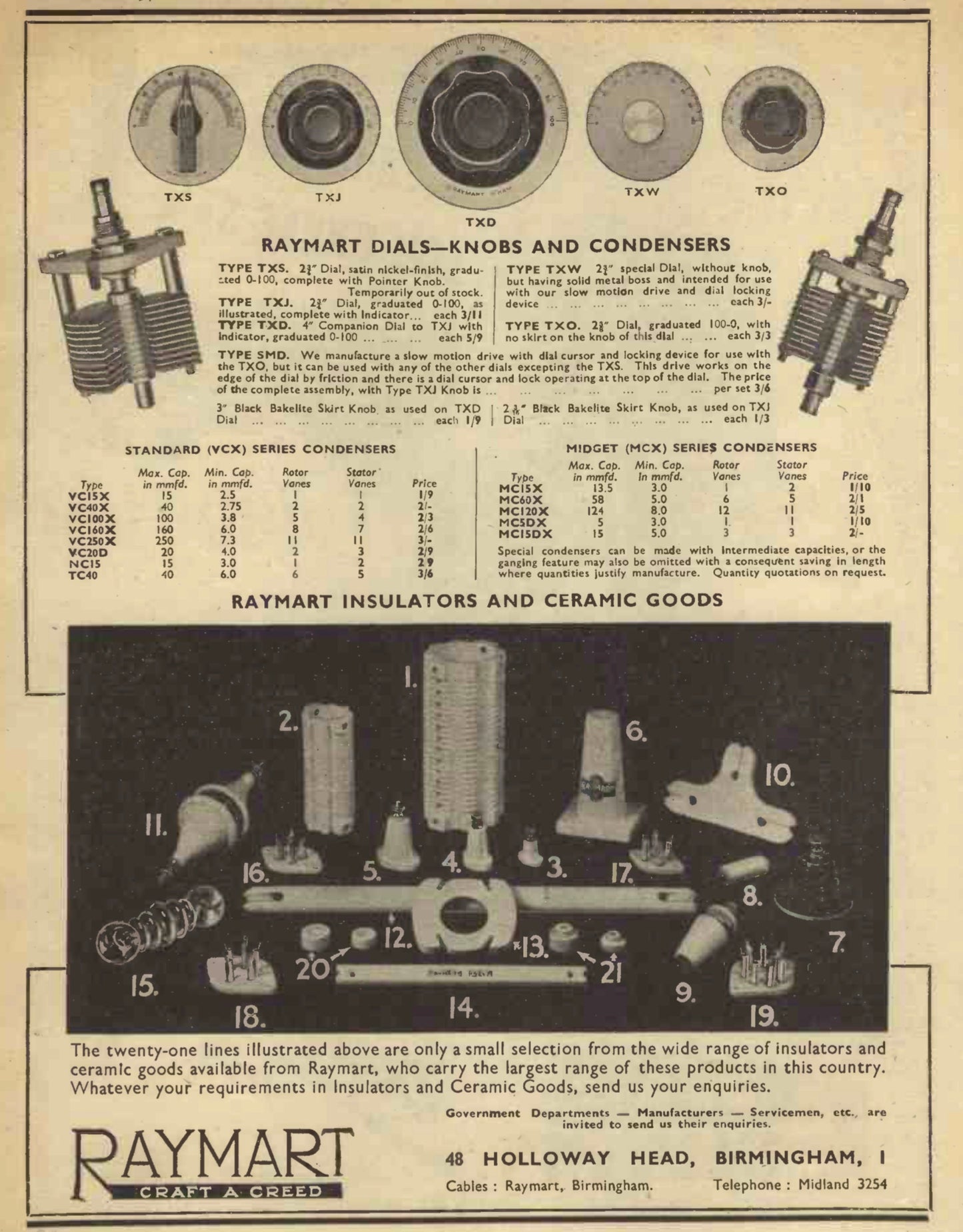 RAYMART, CERAMIC,ANTENNA HANGING BUSHINGS