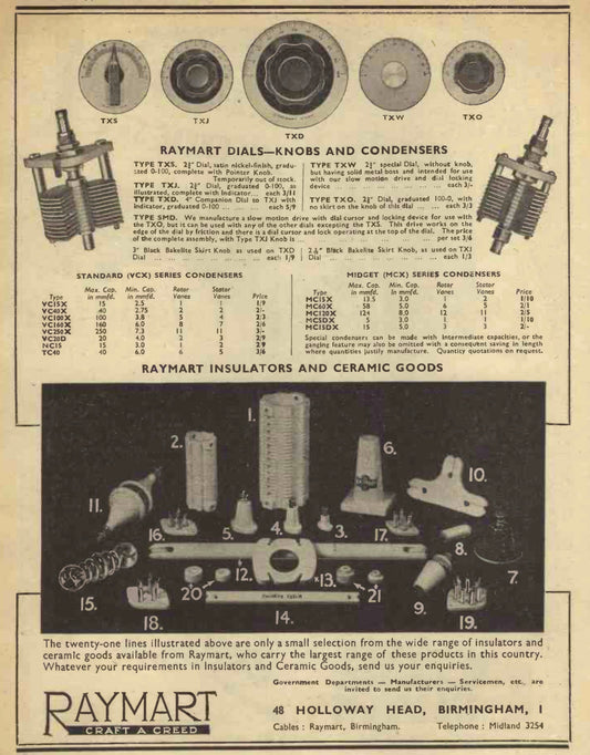 RAYMART, CERAMIC,ANTENNA HANGING BUSHINGS