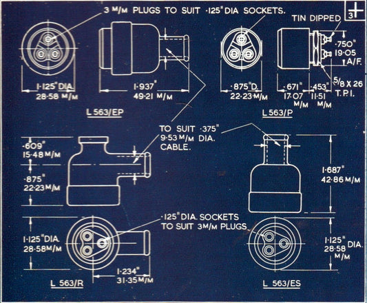BELLING PENTHOUSE PLUGS & SOCKETS L563 SERIES - MULLARD MAGIC - 2