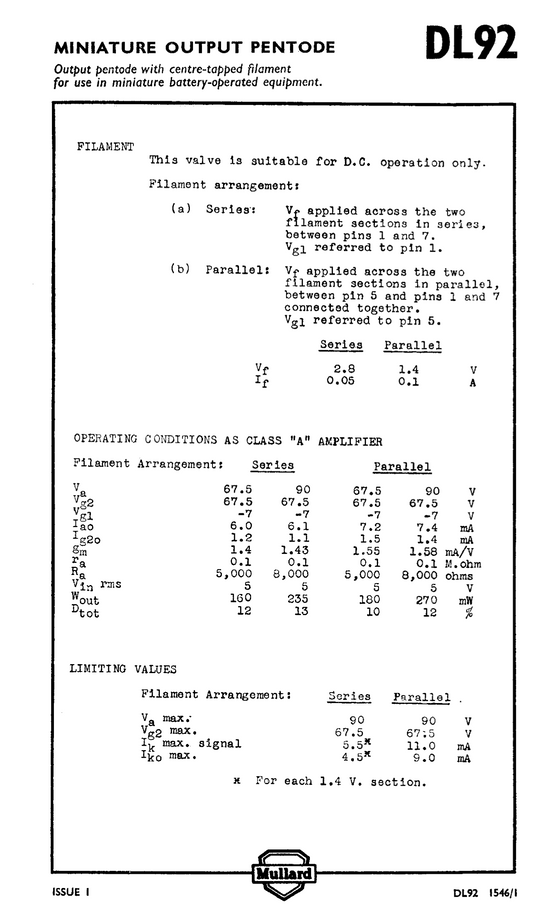 DL92,PINNACLE, NEW BOXED, 3S4, CV820, 1P10, 2P2, 3S4, CV2370, N17, VT-174