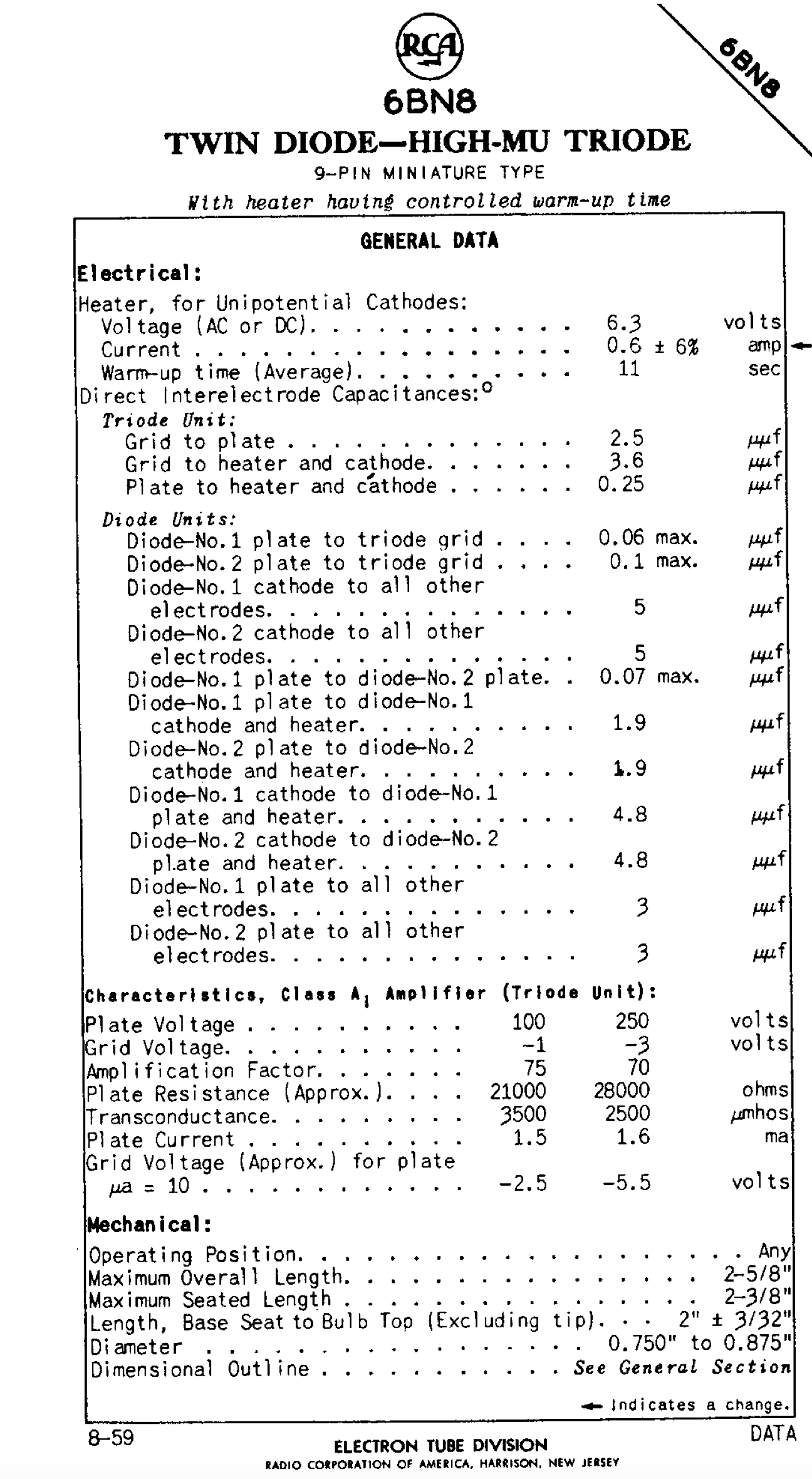 E6BN8, ADMIRAL, CV9856 NIB