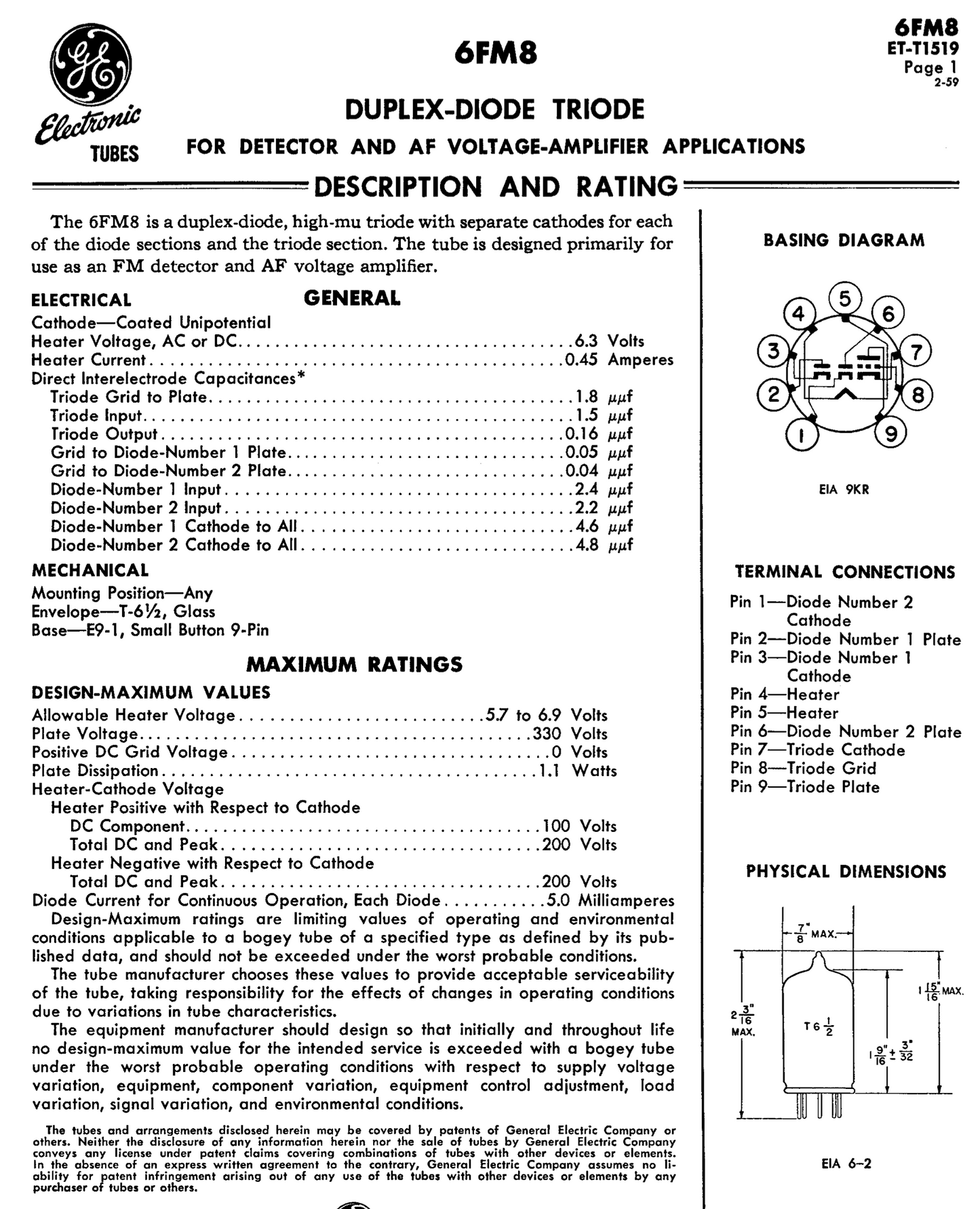 6FM8, ITT, NEW BOXED