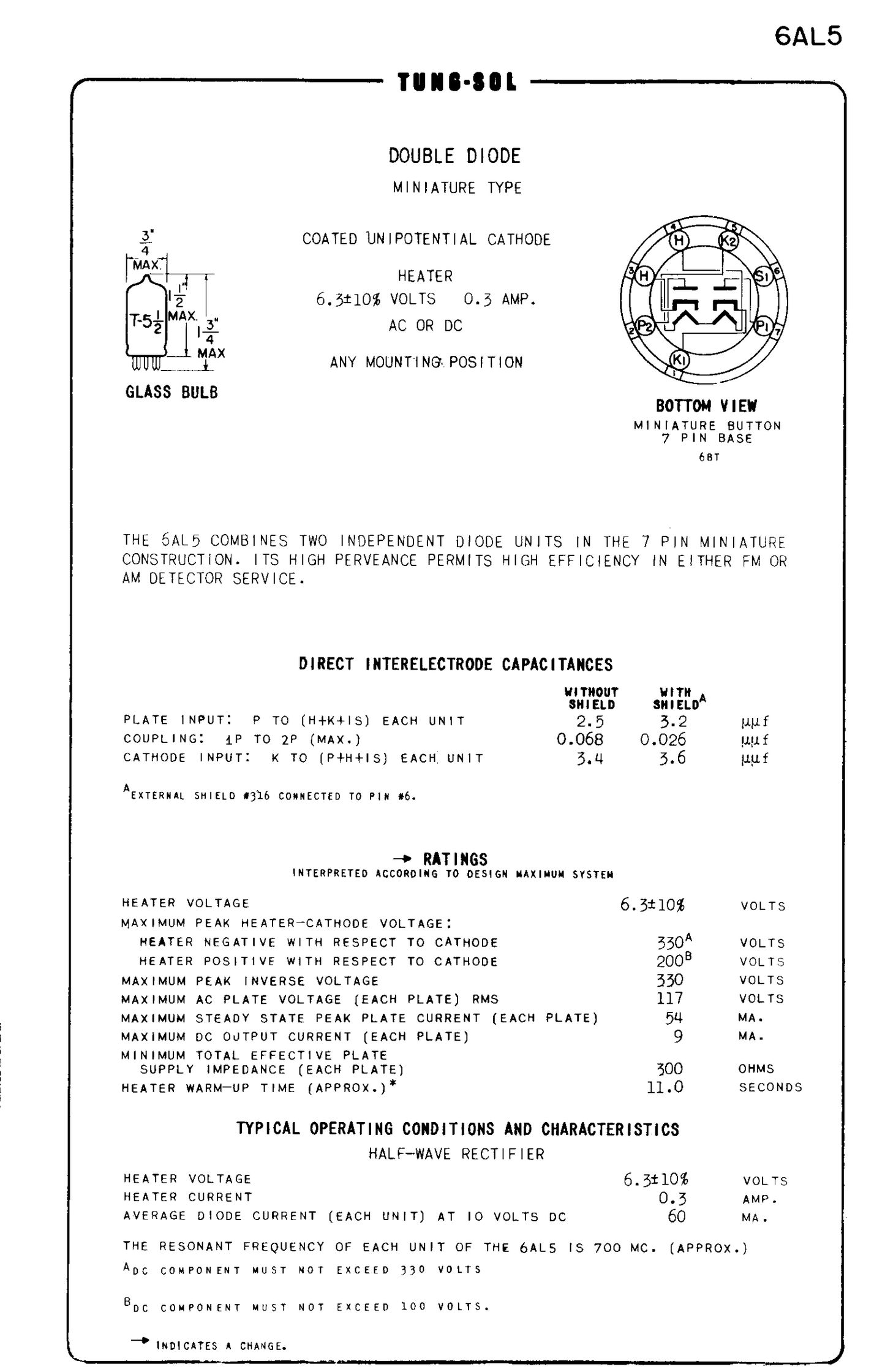 6D2, MAZDA, NEW BOXED, 6AL5, CV140, D152, D77, DD6, EAA91, EB91