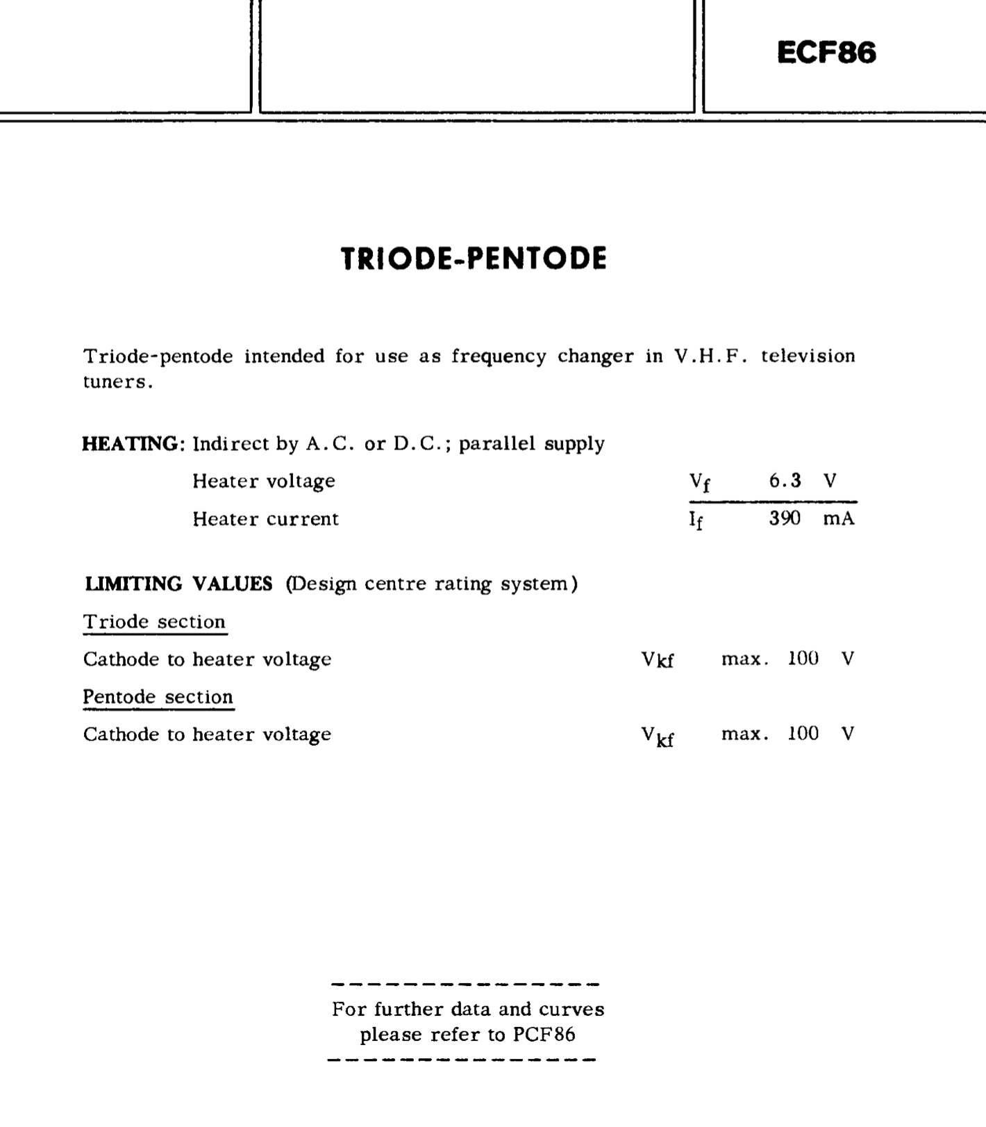 6HG8, RCA, NEW BOXED, ECF86,