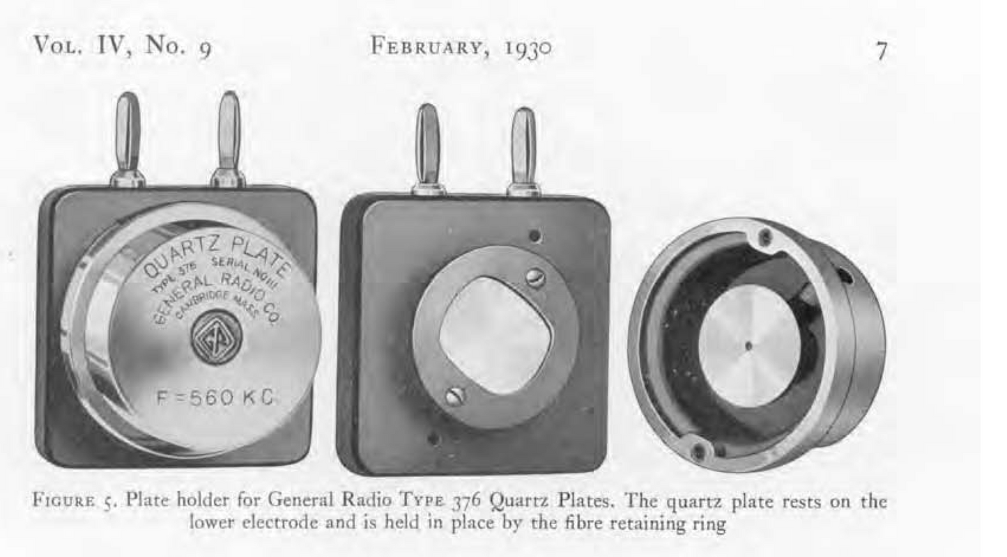 General Radio, Type 376, 600KHZ, , 600 KC, Brass Cased ,Crystal Unit, Frequency Standard, from 1930