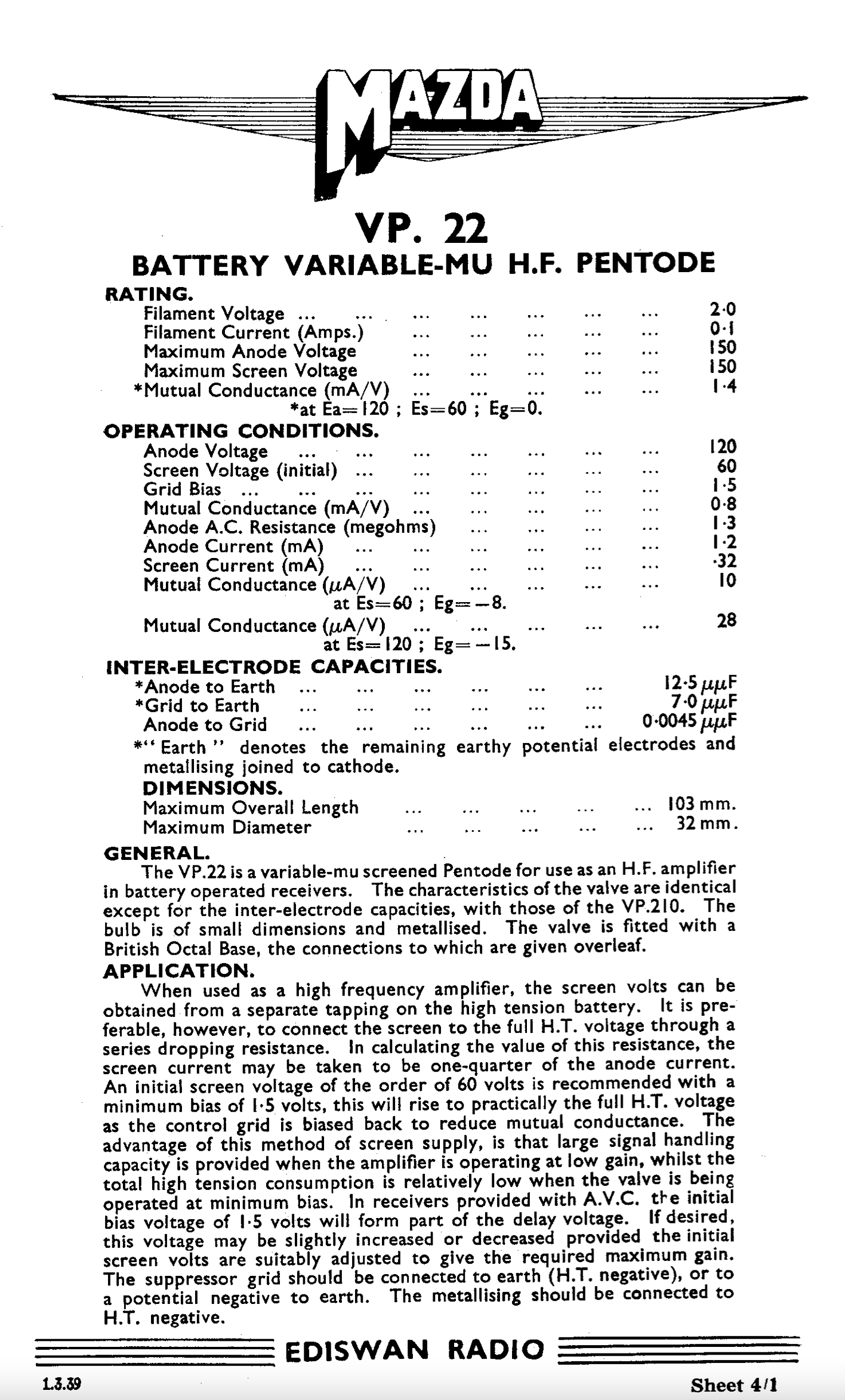 VP22,MAZDA, NEW BOXED, CV1331 ,ARP12, CV1083, CV3792, VP23 FOR R102, R109, WS18, WS22, WS38,