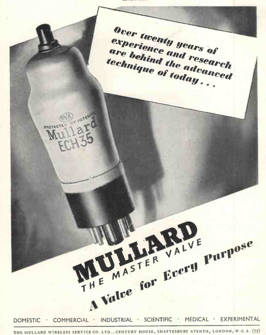 ECH35, MULLARD, NEW BOXED, 6K8G, ARTH1, VR99A, NR82, CV1347, FOR R103 R208 R1155 WS19 R206 DST100 358X PCR R1475 CR100