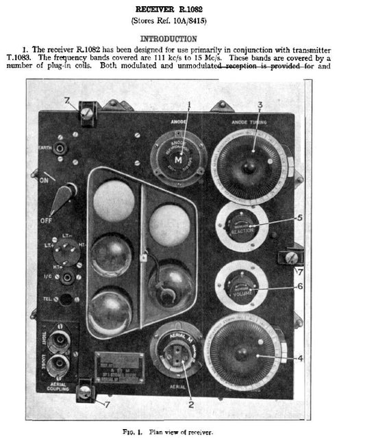 POWER CHASSIS CONNECTOR FOR RAF AIR MINISTRY R1082