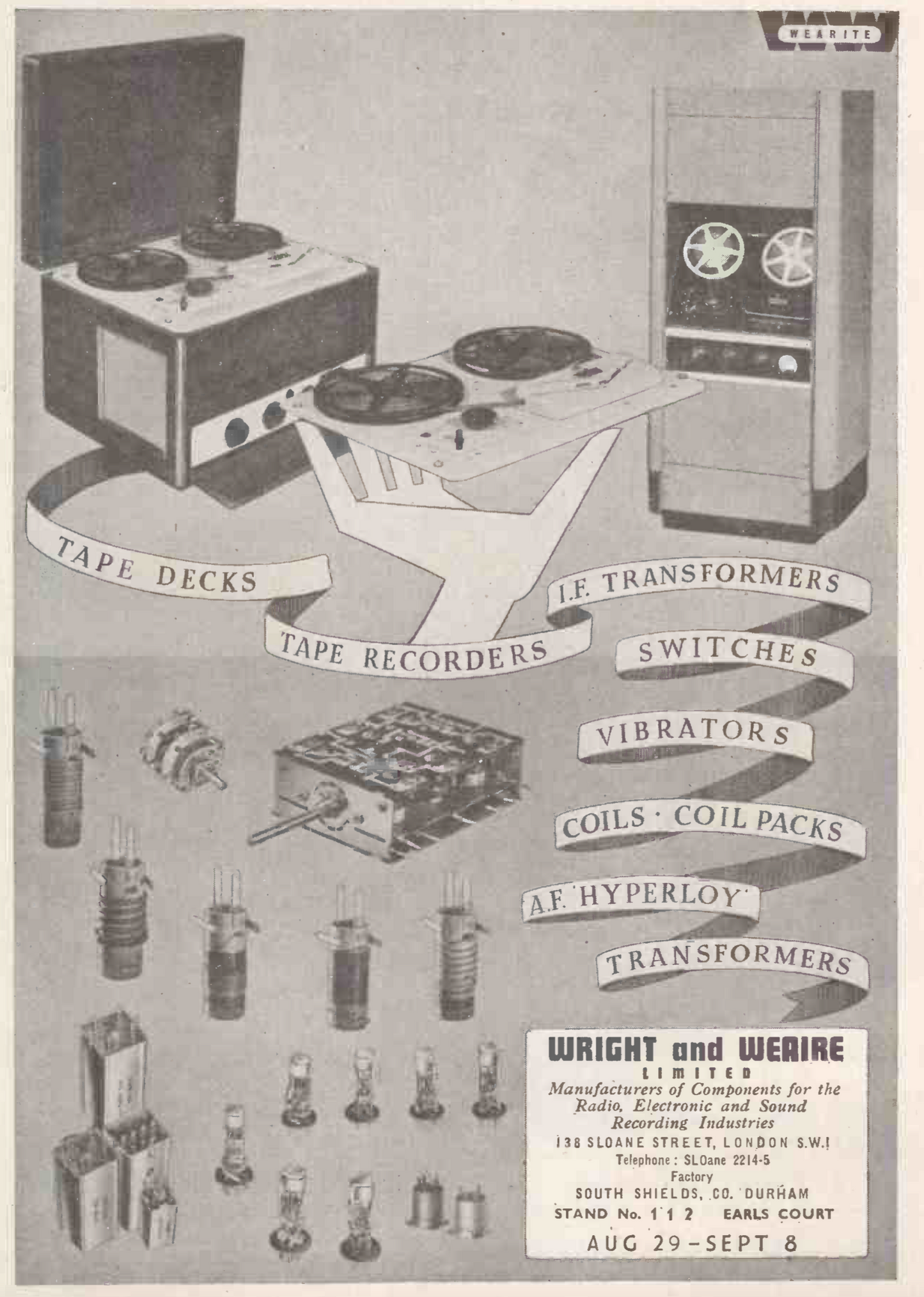 WEARITE WRIGHT & WEARE IF COILS IFT LP1A & LP2A