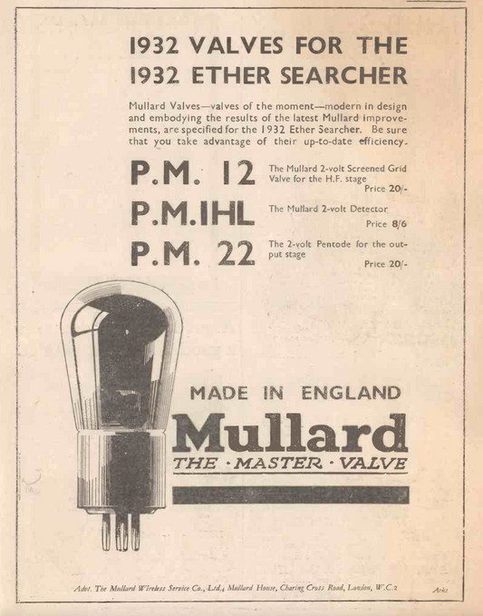 PM12, MULLARD, NIB, 215SG, PM12, VR18, CV1018, FOR TR1082, TR9D, R1093,