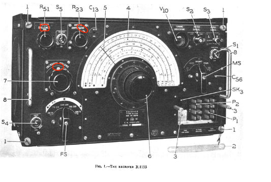 R1155, KNOB POINTERS, REPRO RESTO ITEM