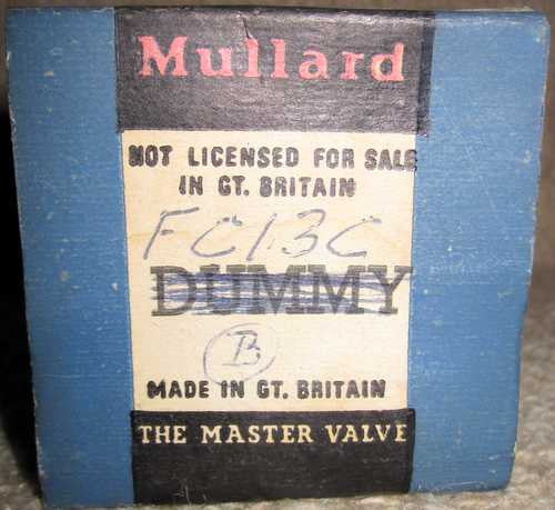 A MULLARD DUMMY!