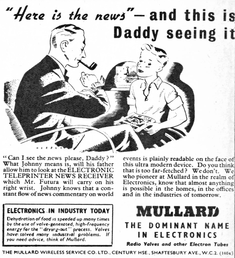 MULLARD - A  PREMONITION, PRESCIENCE OR JUST PLAGIARISM IN 1946