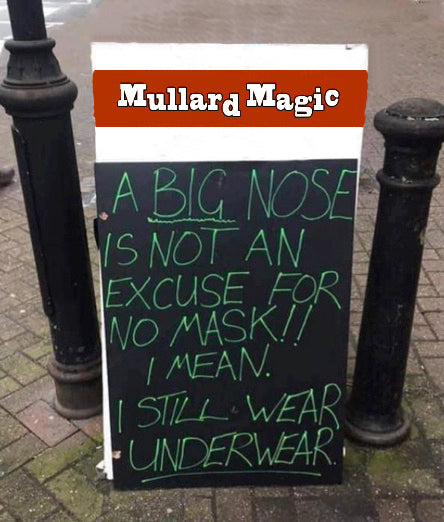 KEEP ME SAFE FROM COVID19 WHEN YOU VISIT THE MULLARD MAGIC SHOP!