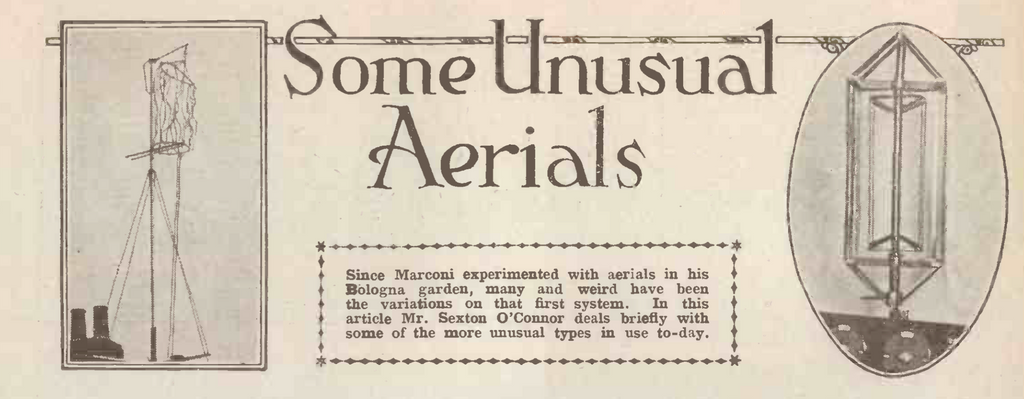 SOME UNUSUAL AERIALS FROM 1926