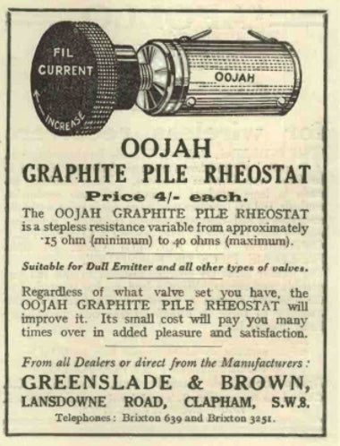 OOJAH,  PILES AND RADIOS