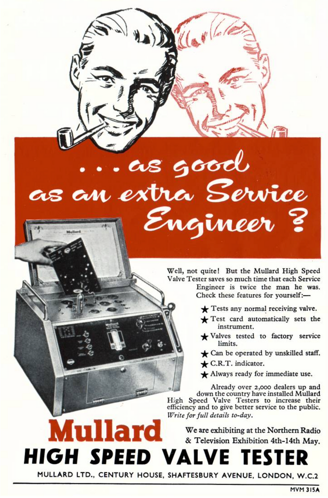 THE TALE OF TINY FOR RADIO AND THE MULLARD HIGH  SPEED VALVE TESTER