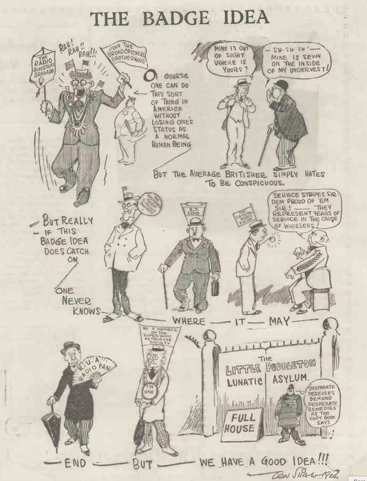 THE BADGE IDEA - LETS WEAR A BADGE AT A RADIO RALLY!