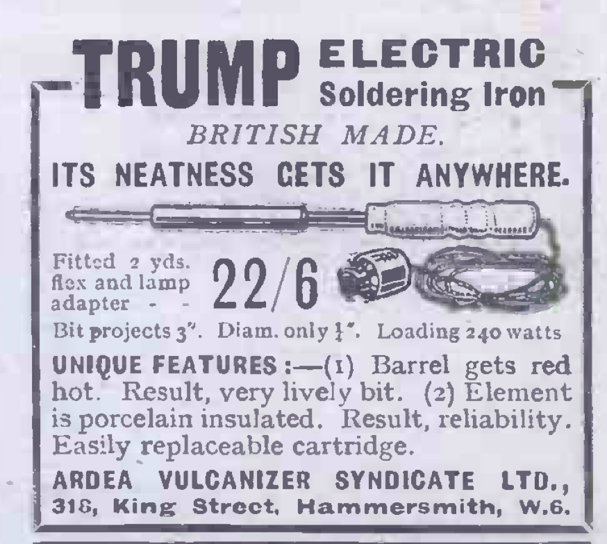 DONALD HAS NOW GONE BYE-BYE BUT HOW ABOUT A PRESIDENTIAL SOLDERING IRON THAT TRUMPS A WELLER?