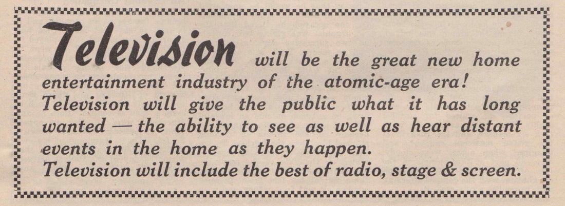 TELEVISION IN 1949 AT HOME & ABROAD