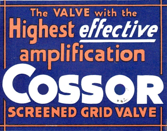 ITS A GOOD JOB THAT AC COSSOR ARE NO LONGER IN BUSINESS AS AN 87 YEAR OUTSTANDING APOLOGY IS LONG OVERDUE!