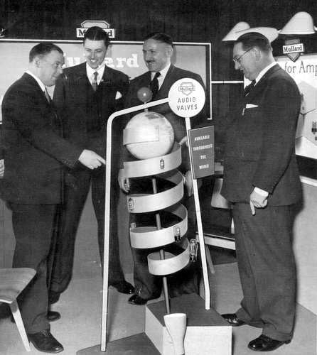 MULLARD AUDIO VALVES ON TOUR IN 1954 -