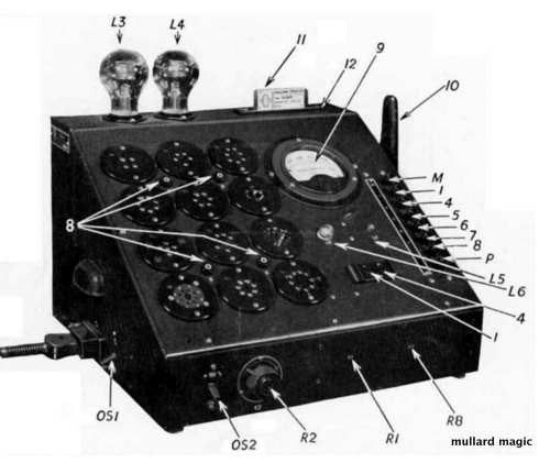 THE MULLARD MASTER TEST BOARD & THE PHILIPS SERVICE TUBE TESTER